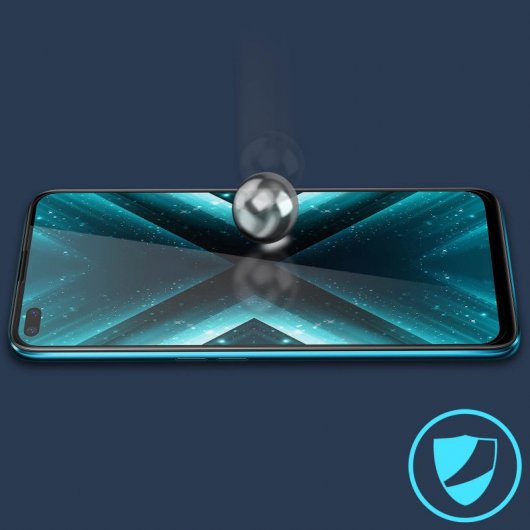 Avizar Protector Cristal Templado Negro para Realme 6 Pro