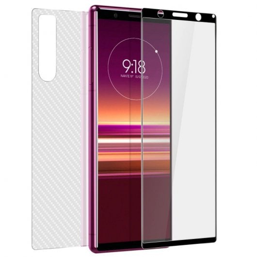 Avizar Protector Cristal Templado Negro para Sony Xperia 5