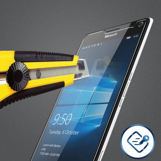 Avizar Protector Cristal Templado Transparente para Nokia Lumia 950 XL