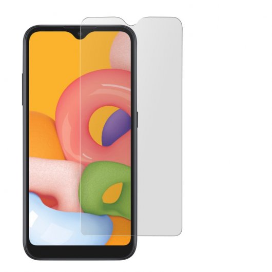 Avizar Protector Cristal Templado Transparente para Samsung Galaxy A01