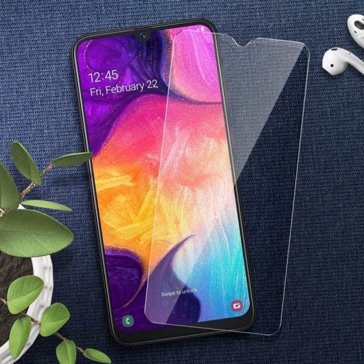 Pellicola protettiva in vetro temperato trasparente Avizar per Samsung Galaxy A30s
