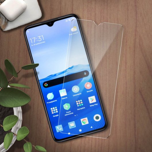 Avizar Transparenter Schutz aus gehärtetem Glas für Xiaomi Mi 9 Lite