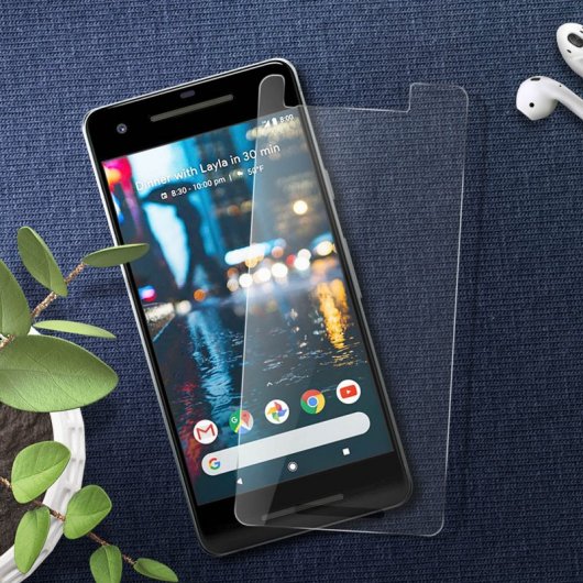 Avizar Protector Cristal Templado Transparente para Google Pixel 2