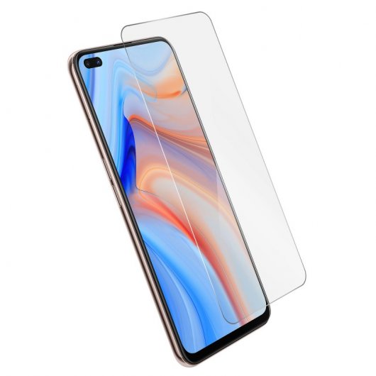Avizar Protector Cristal Templado Transparente para Oppo Reno 4