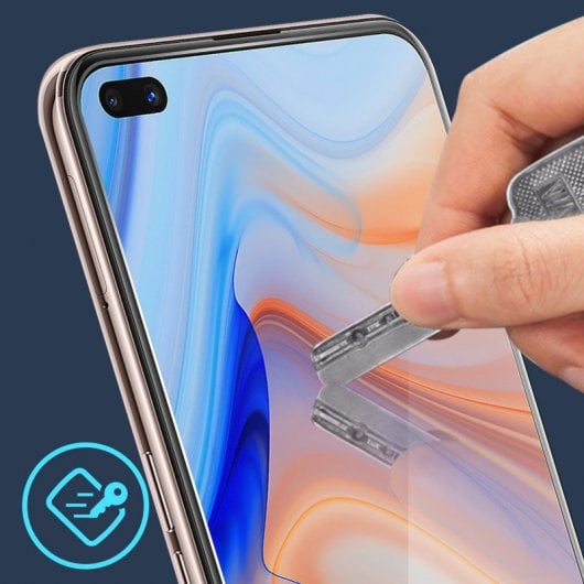 Avizar Protector Cristal Templado Transparente para Oppo Reno 4