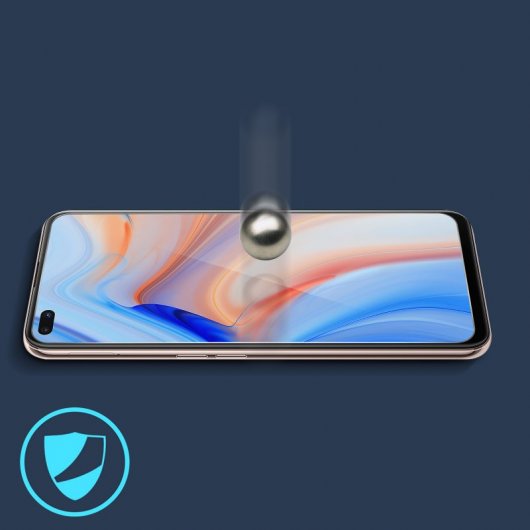 Avizar Protector Cristal Templado Transparente para Oppo Reno 4