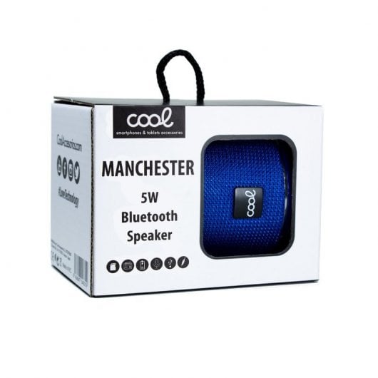 Cool Manchester Altavoz Bluetooth 5W Azul