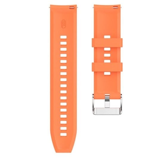 Cooles Universal-Kautschukarmband für Smartwatch 22 mm Koralle