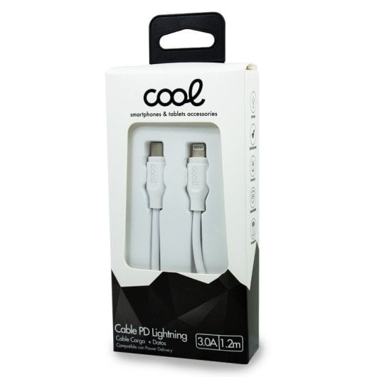 Cooles USB-C-auf-Lightning-Kabel 1,2 m, Weiß