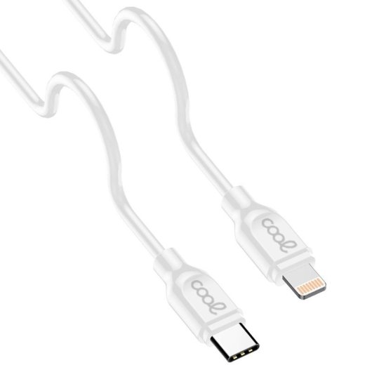 Cooles USB-C-auf-Lightning-Kabel 1,2 m, Weiß