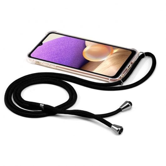 Coole schwarze Kordelhülle für Samsung Galaxy A32 5G