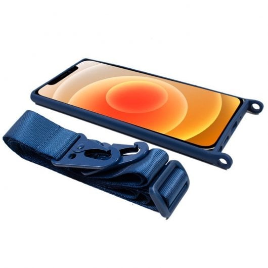 Coole blaue Hängehülle für das iPhone 12 Mini