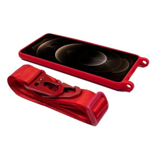 Cool Funda Colgante Rojo para iPhone 12 Pro Max