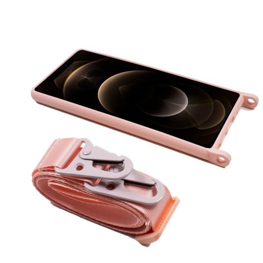 Cool Funda Colgante Rosa para iPhone 12 Pro Max