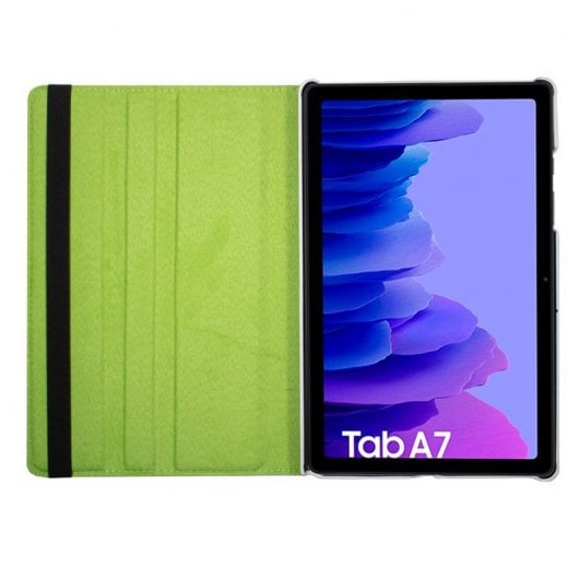 Cool Funda con Dibujos Hojas para Samsung Galaxy Tab A7 T500/T505 Verde