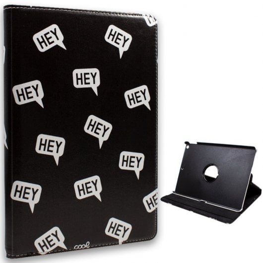 Coole Hey-Musterhülle für iPad 10,2" Schwarz