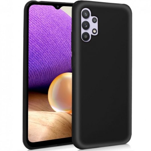 Cool Funda Silicona Negro para Samsung Galaxy A32 5G