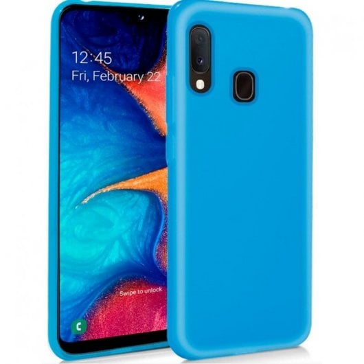 Cool Funda Silicona Celeste para Samsung A202 Galaxy A20e