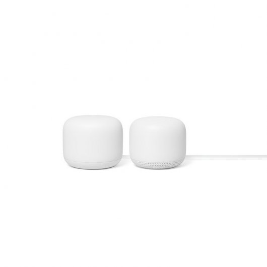 Google Pack Nest Wifi Router+Punto Blanco + Nest Mini Altavoz Inteligente y Asistente Carbón
