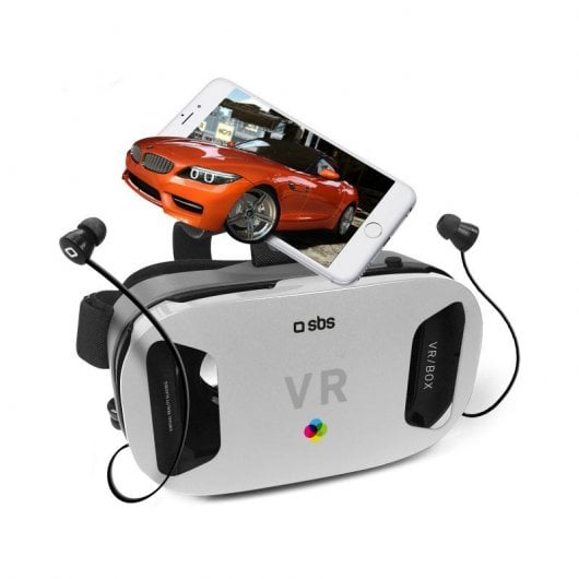SBS Gafas Realidad Virtual con Auriculares para Smartphone
