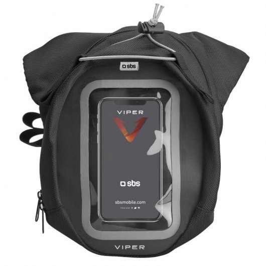 SBS Leg Bag con Ventana Capacitiva para Smartphone 6" Negra