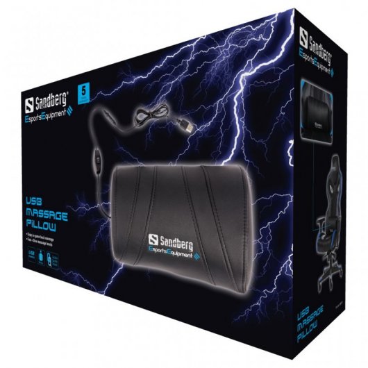 Sandberg USB Massage Pillow Almohada Gaming