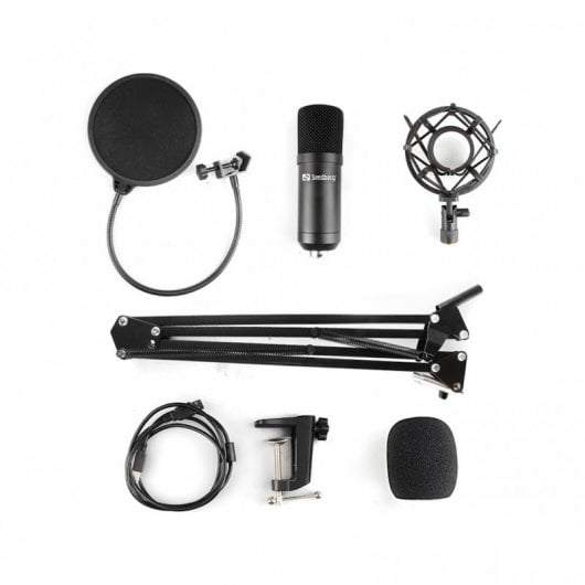 Sandberg Streamer USB Set Completo de Micrófono para Streaming