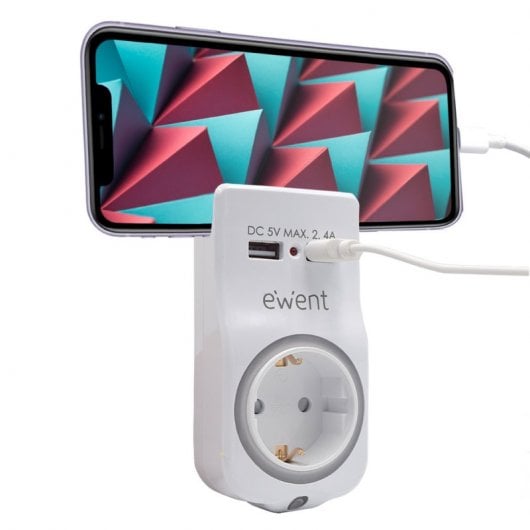 Ewent Carregador USB 2.4A 4 em 1 Branco