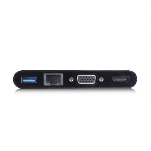Ewent Dockstation USB-C para HDMI 4K/VGA/RJ45/USB Preto