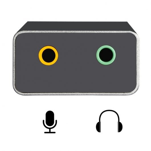 Ewent Adaptador de Audio USB-C a Jack 3.5 Negro
