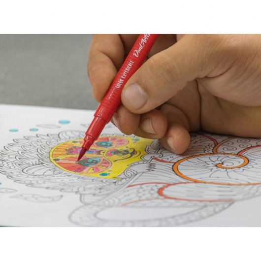 Alpino Color Experience Dual Artist Markers Doppelspitze 12 Stück verschiedene Farben