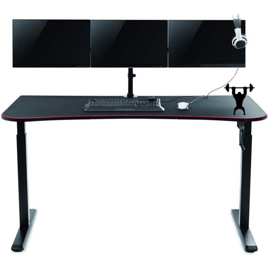 Oplite Supreme Mesa Gaming Preta