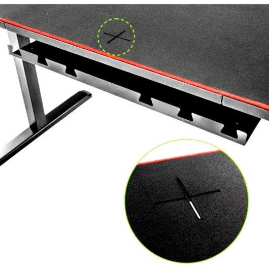 Oplite Supreme Mesa Gaming Preta