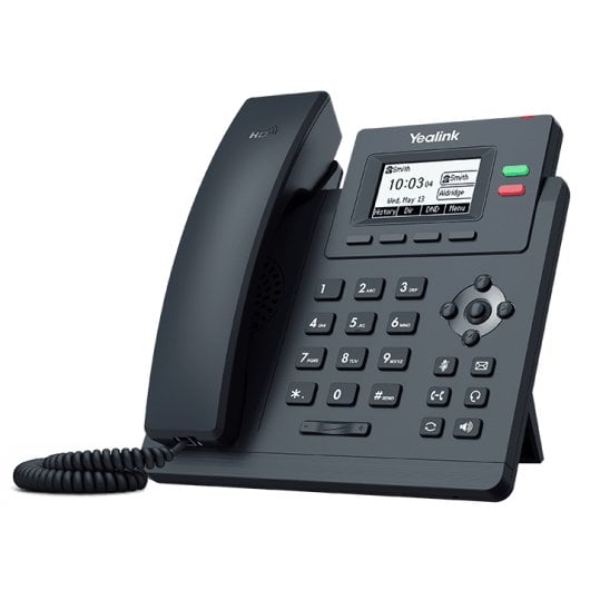 Téléphone Yealink SIP-T31G Gigabit IP PoE 2 lignes