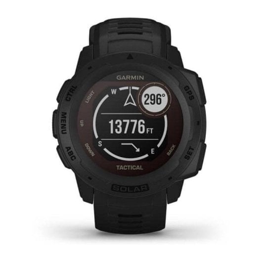 Garmin Instinct Solar Tactical Edition GPS 45mm MIP Schwarz Wasserdicht MIL-STD-810G