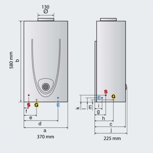 Ariston Blu Control X Calentador de Gas Natural 14L A