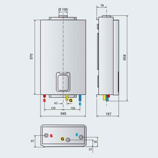 Ariston Next Evo X 16 SFT Calentador de Gas Propano/Butano 16L A