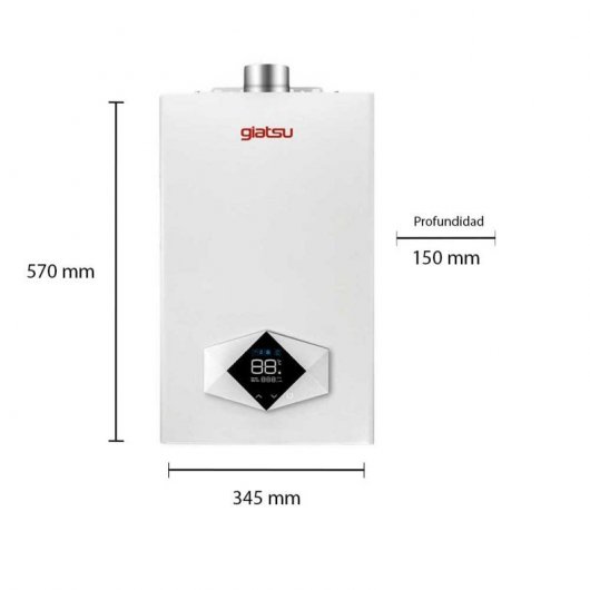 Giatsu Rombo Esquentador Gás Butano/Propano 12L A