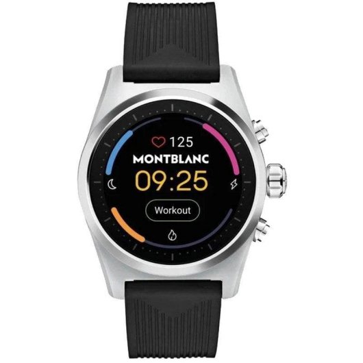 Montblanc Summit Lite Bluetooth GPS NFC 43mm Aluminio Gris Correa Negra L