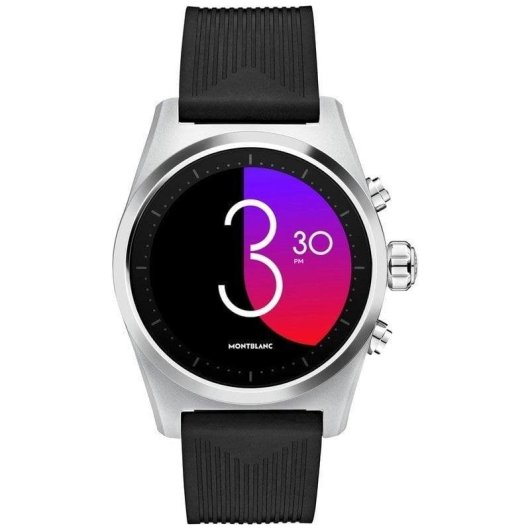 Montblanc Summit Lite Bluetooth GPS NFC 43mm Aluminio Gris Correa Negra L