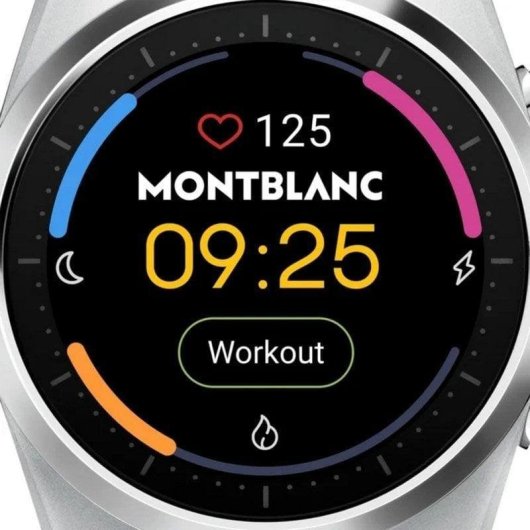 Montblanc Summit Lite Bluetooth GPS NFC 43mm Aluminio Gris Correa Negra L