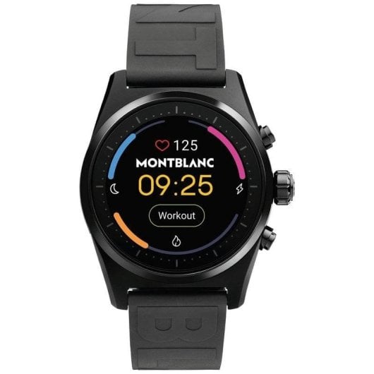 Montblanc Summit Lite Aluminio Negro con Correa de Caucho