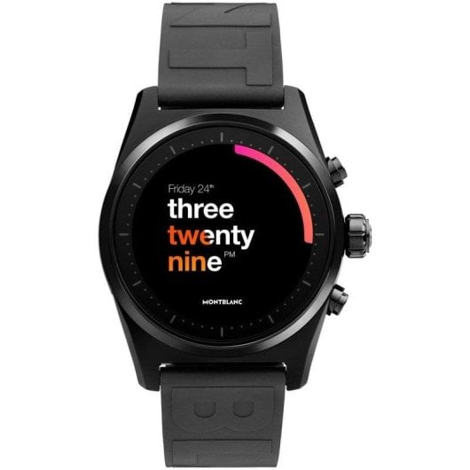 Montblanc Summit Lite Aluminio Negro con Correa de Caucho