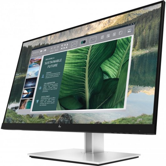 HP E24u G4 FHD USB-C Monitor Computerbildschirm 60,5 cm (23.8") 1920 x 1080 Pixel Full HD LCD Schwarz, Silber