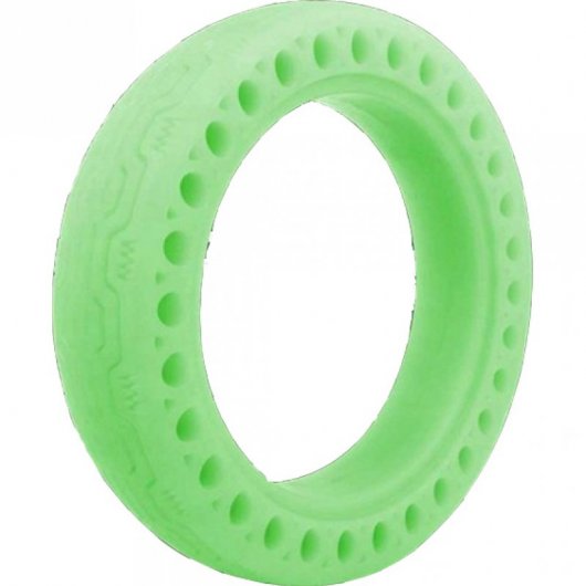 Neumático Sólido Panel de Abeja Verde fluorescente 8.5" para Patinete Xiaomi M365/Pro/1S/Essential/Pro2