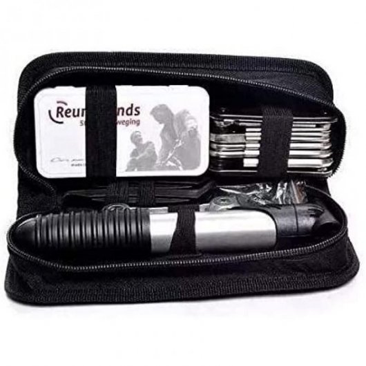 Kit de Reparación Bomba de Aire + Palanca + Herramienta de Reparación de Neumáticos + Llave + Destornillador