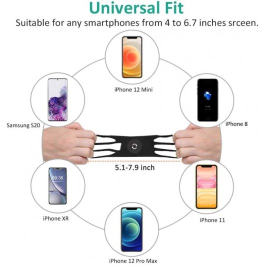Soporte de Silicona Ajustable 360° para Smartphone 4" a 6.7"