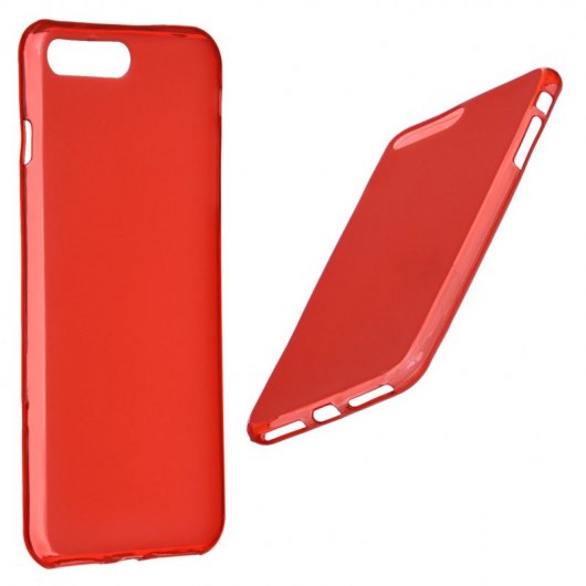 Funda Silicona Lisa Roja para iPhone 7 Plus