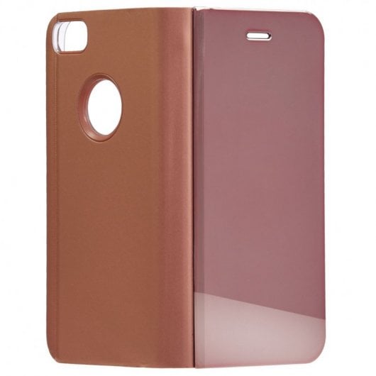 Funda Libro Espejo Oro Rosa para iPhone 7
