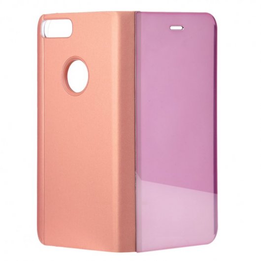 Funda Libro Espejo Oro Rosa para iPhone 7 Plus